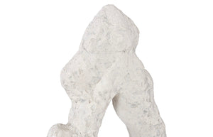 Phillips Collection Cast Stone Table Top Sculpture – Unique Modern Organic Design For Contemporary And Traditional Spaces Off White Resin Ph114740