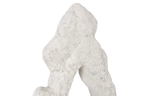 Phillips Collection Cast Stone Table Top Sculpture – Unique Modern Organic Design For Contemporary And Traditional Spaces Off White Resin Ph114740