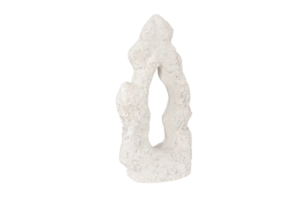 Phillips Collection Cast Stone Table Top Sculpture – Unique Modern Organic Design For Contemporary And Traditional Spaces Off White Resin Ph114740