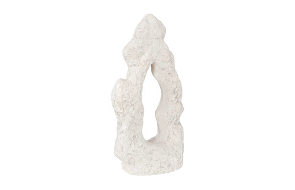 Phillips Collection Cast Stone Table Top Sculpture – Unique Modern Organic Design For Contemporary And Traditional Spaces Off White Resin Ph114740