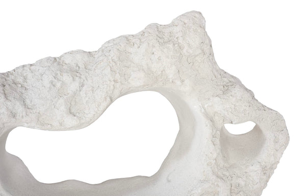 Phillips Collection Cast Stone Table Top Sculpture – Unique Modern Organic Design For Contemporary And Traditional Spaces Off White Resin Ph114741