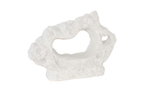 Phillips Collection Cast Stone Table Top Sculpture – Unique Modern Organic Design For Contemporary And Traditional Spaces Off White Resin Ph114741