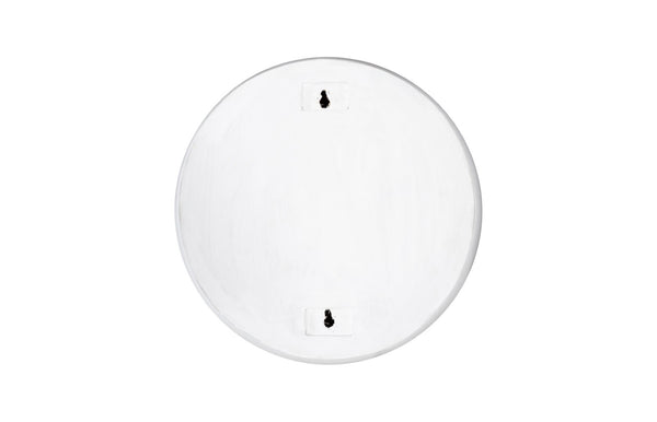Phillips Collection Sphere-in-half, Sphere-in-half Wall Sculpture In Pearl White - Whimsical Modern Art For Contemporary Spaces White Resin Ph114831