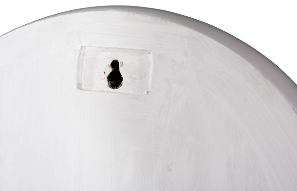 Phillips Collection Sphere-in-half, Sphere-in-half Wall Sculpture In Pearl White - Whimsical Modern Art For Contemporary Spaces White Resin Ph114831