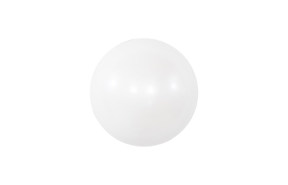 Phillips Collection Sphere-in-half, Sphere-in-half Wall Sculpture In Pearl White - Whimsical Modern Art For Contemporary Spaces White Resin Ph114831