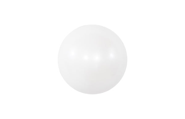 Phillips Collection Sphere-in-half, Sphere-in-half Wall Sculpture In Pearl White - Whimsical Modern Art For Contemporary Spaces White Resin Ph114831