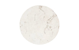 Phillips Collection Cast Round Coffee Table in Roman Stone - Elegant Outdoor Accent with Durable, Natural Design PH114993