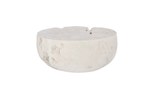 Phillips Collection Cast Round Coffee Table in Roman Stone - Elegant Outdoor Accent with Durable, Natural Design PH114993