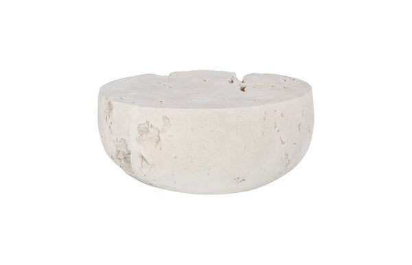 Phillips Collection Cast Round Coffee Table in Roman Stone - Elegant Outdoor Accent with Durable, Natural Design PH114993