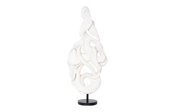 Phillips Collection Cast Dancing Sculpture - Eye-catching Art Piece For Modern Organic Home Décor And Aesthetic Appeal Off White,White Resin Ph114996