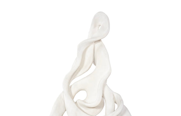 Phillips Collection Cast Dancing Sculpture - Eye-catching Art Piece For Modern Organic Home Décor And Aesthetic Appeal Off White,White Resin Ph114996