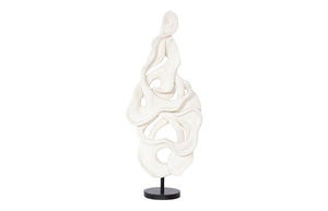 Phillips Collection Cast Dancing Sculpture - Eye-catching Art Piece For Modern Organic Home Décor And Aesthetic Appeal Off White,White Resin Ph114996