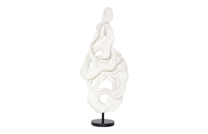 Phillips Collection Cast Resin Plie Dance Sculpture Faux Bleached Wood Grain Organic Modern Decor PH114996