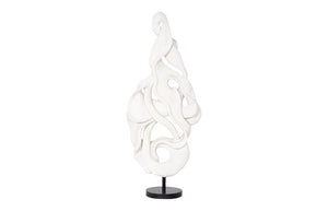 Phillips Collection Cast Resin Plie Dance Sculpture Faux Bleached Wood Grain Organic Modern Decor PH114996