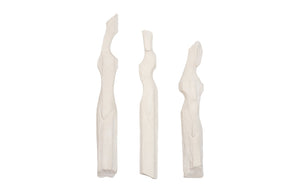 Phillips Collection Cast Sculptural Wall Art - Elegant Abstract Female Form in Weathered Stone Finish for Home Décor Roman Stone PH115043