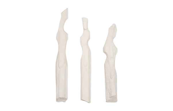 Phillips Collection Cast Sculptural Wall Art - Elegant Abstract Female Form in Weathered Stone Finish for Home Décor Roman Stone PH115043