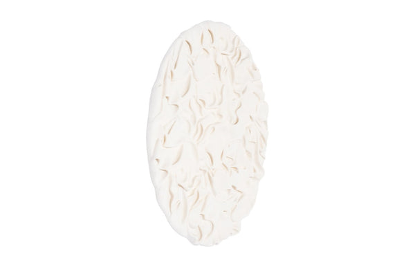 Phillips Collection Drape Wall Art - Hypnotizing Composite Design With Fabric-like Texture For Stunning Home Decor White Resin,Stone Composite Ph115098