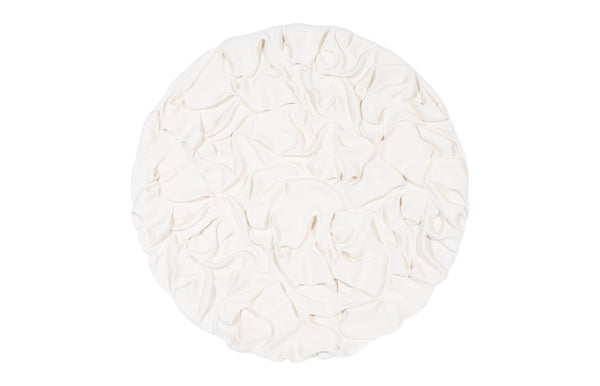 Phillips Collection Drape Wall Art - Hypnotizing Composite Design With Fabric-like Texture For Stunning Home Decor White Resin,Stone Composite Ph115098