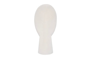 Phillips Collection Cycladic Head Sculpture - Elegant White Stone Finish, Modern Geometric Design for Timeless Décor PH115111
