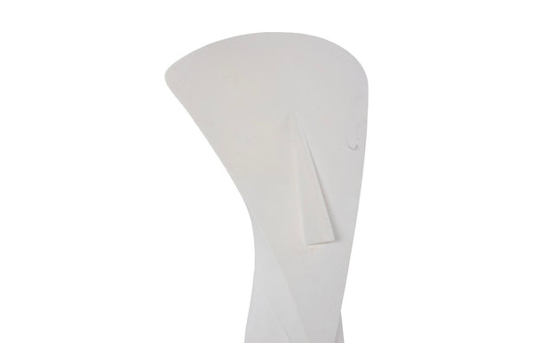 Phillips Collection Cycladic Head Sculpture - Minimalist White Stone Art for Modern Interiors, Home Decor Accent Piece PH115112