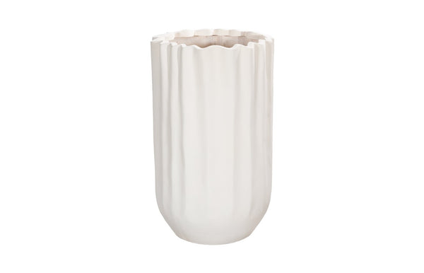 Phillips Collection Tulip Flower Planter - Elegant Stone And Resin Composite Design For Modern Outdoor Spaces White Resin Composite Ph115656