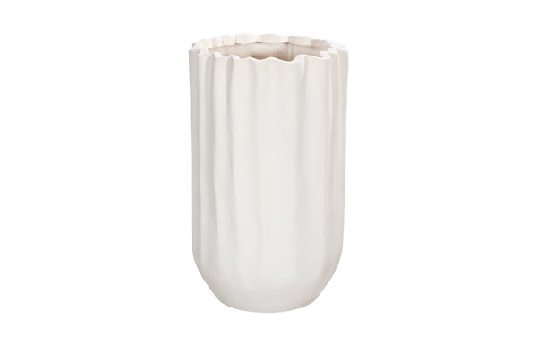 Phillips Collection Tulip Flower Planter - Elegant Stone And Resin Composite Design For Modern Outdoor Spaces White Resin Composite Ph115656
