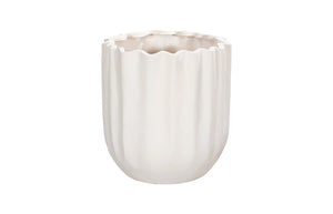Phillips Collection Tulip Flower Planter - Elegant Stone And Resin Composite Design For Modern Outdoor Spaces White Resin Composite Ph115657