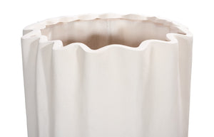 Phillips Collection Tulip Flower Planter - Elegant Stone And Resin Composite Design For Modern Outdoor Spaces White Resin Composite Ph115657