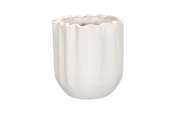 Phillips Collection Tulip Flower Planter - Elegant Stone And Resin Composite Design For Modern Outdoor Spaces White Resin Composite Ph115657