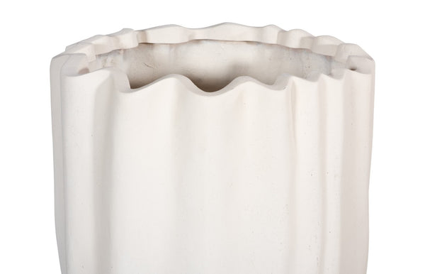 Phillips Collection Tulip Flower Planter - Elegant Stone And Resin Composite Design For Modern Outdoor Spaces White Resin Composite Ph115658