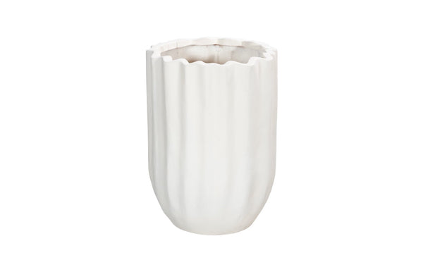 Phillips Collection Tulip Flower Planter - Elegant Stone And Resin Composite Design For Modern Outdoor Spaces White Resin Composite Ph115659