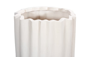 Phillips Collection Tulip Flower Planter - Elegant Stone And Resin Composite Design For Modern Outdoor Spaces White Resin Composite Ph115659