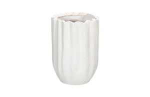 Phillips Collection Tulip Flower Planter - Elegant Stone And Resin Composite Design For Modern Outdoor Spaces White Resin Composite Ph115659