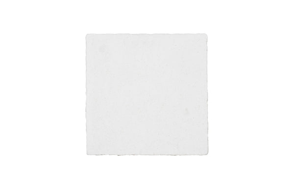 Phillips Collection String Theory Pedestal - Modern Organic Accent Stand for Sculptures & Planters in Gleaming Finish White Stone, Small PH115673