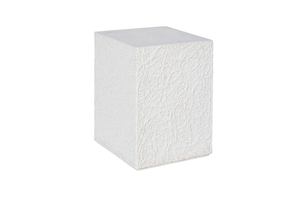 Phillips Collection String Theory Pedestal – Elegant Resin And Stone Composite Display For Indoor Or Outdoor Spaces White Resin,Stone Composite Ph115673