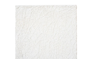 Phillips Collection String Theory Pedestal - Modern Organic Accent Stand for Sculptures & Planters in Gleaming Finish White Stone, Large PH115675