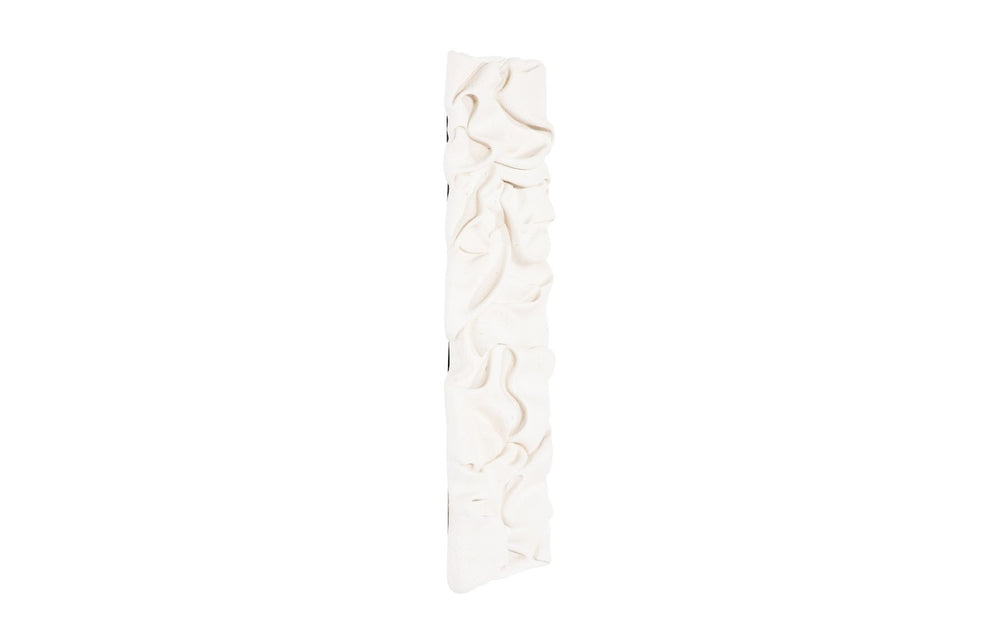 Phillips Collection Drape Wall Art - Hypnotizing Composite Design With Fabric-like Texture For Stunning Home Decor White Resin,Stone Composite Ph115677