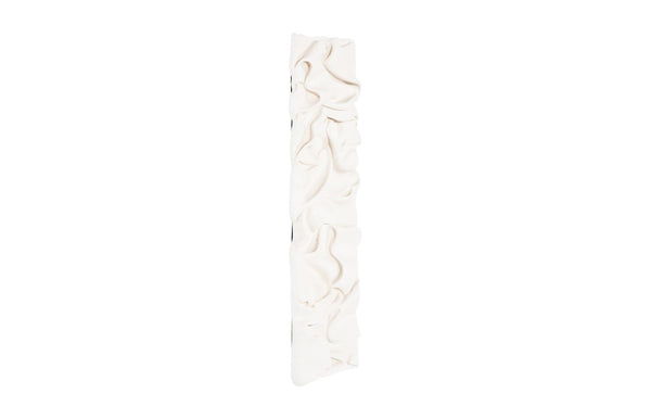 Phillips Collection Drape Wall Art - Hypnotizing Composite Design With Fabric-like Texture For Stunning Home Decor White Resin,Stone Composite Ph115677