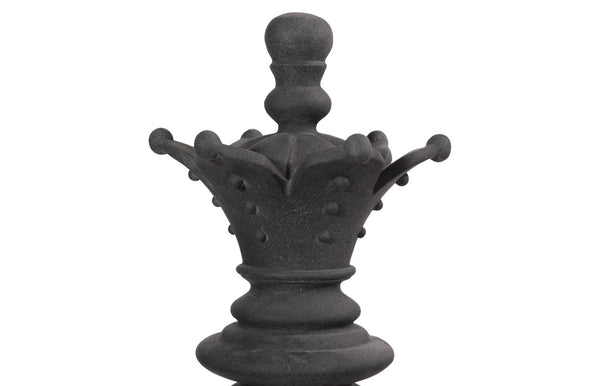 Phillips Collection Queen Chess Sculpture, Artisan-grade Cast Stone Piece For Indoor And Outdoor Game Lovers Black Resin Composite Ph115681