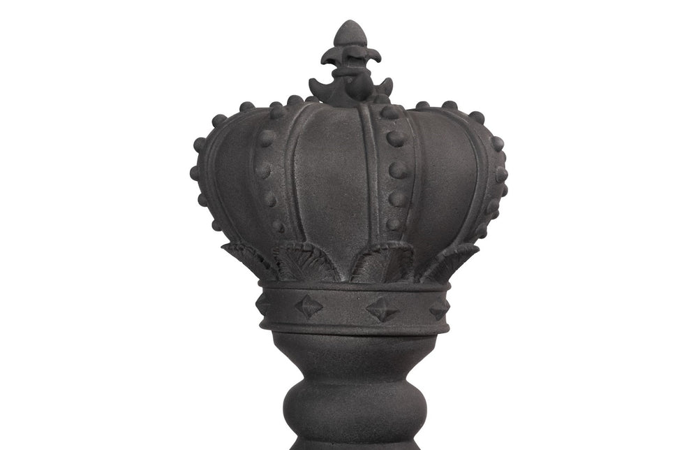 Phillips Collection King Chess Sculpture – Elegant Cast Stone Art Piece For Indoor And Outdoor Chess Enthusiasts Black Resin Composite Ph115682