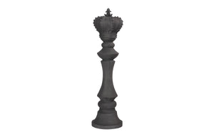 Phillips Collection King Chess Sculpture – Elegant Cast Stone Art Piece For Indoor And Outdoor Chess Enthusiasts Black Resin Composite Ph115682