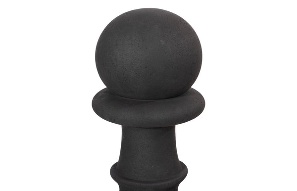 Phillips Collection Pawn Chess Sculpture - Elegant Handcrafted Black Stone Art for Indoor & Outdoor Spaces, 36" Tall PH115684