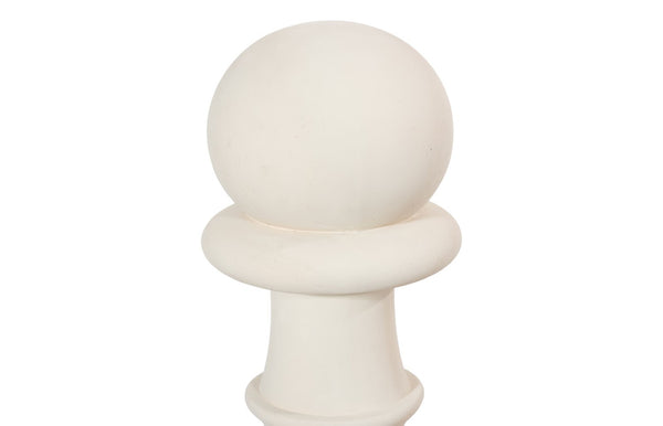 Phillips Collection Pawn Chess Sculpture - Elegant Handcrafted White Cast Stone Decor for Gardens, Patios & Interiors PH115688