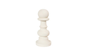 Phillips Collection Pawn Chess Sculpture - Elegant Handcrafted White Cast Stone Decor for Gardens, Patios & Interiors PH115688