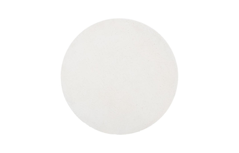 Phillips Collection Groovy Coffee Table – Modern White Stone Design With Unique Groove Edges For Indoor And Outdoor Use White Resin Ph115692