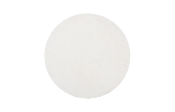 Phillips Collection Groovy Coffee Table – Modern White Stone Design With Unique Groove Edges For Indoor And Outdoor Use White Resin Ph115692