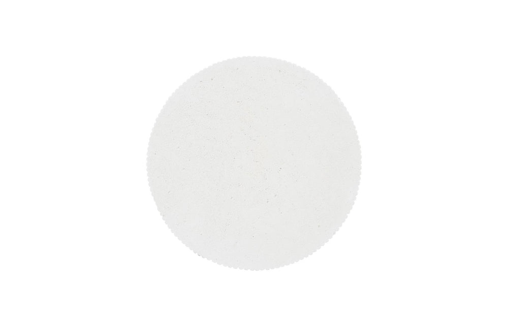 Phillips Collection Groovy Side Table - Chic White Stone Accent for Indoor & Outdoor Use, Easy to Clean, Versatile Design PH115693
