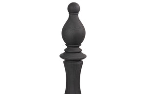 Phillips Collection Bishop Chess Sculpture - Elegant Indoor/Outdoor Accent Piece for Timeless Style and Durability Cast Stone Black PH115695