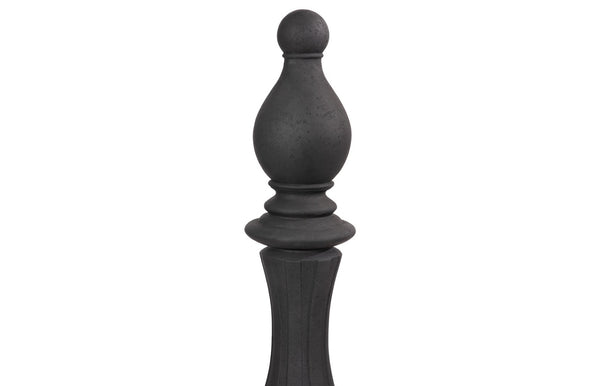 Phillips Collection Bishop Chess Sculpture - Elegant Indoor/Outdoor Accent Piece for Timeless Style and Durability Cast Stone Black PH115695