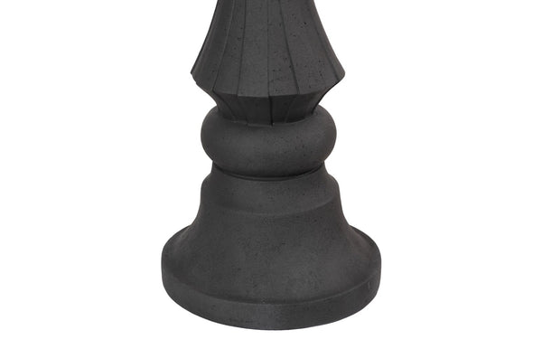 Phillips Collection Bishop Chess Sculpture - Elegant Indoor/Outdoor Accent Piece for Timeless Style and Durability Cast Stone Black PH115695